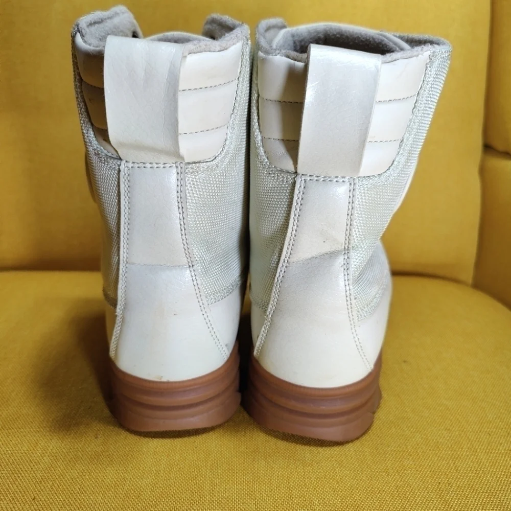 Polo Ralph Lauren Udel Off White Duck Boots  Men's Shoes Size 6